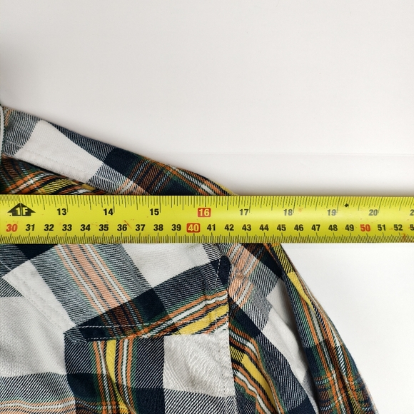🍁G-Star RAW Men’s Plaid Flannel Shirt XL | Multicolor Check Casual Button Down - Picture 5 of 9